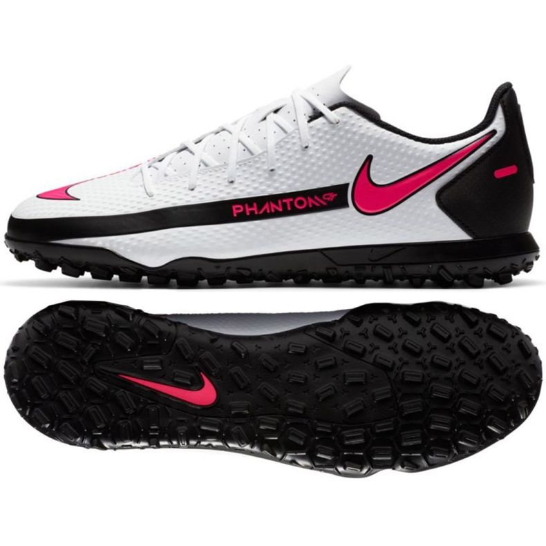 Nike Phantom Gt Club Tf M CK8469 160 chaussures de football multicolore blanche