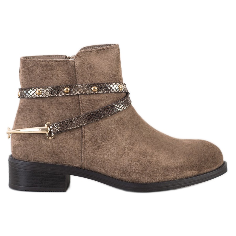 Bestelle Bottes marron à la mode brun