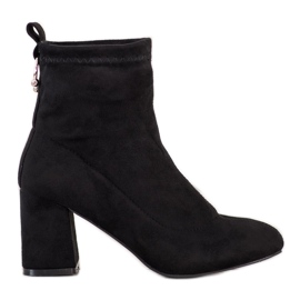 Fashion Bottes à enfiler le noir Fashion Bottes à enfiler le noir