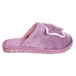 Bona Pantoufles de rêve confortables violet