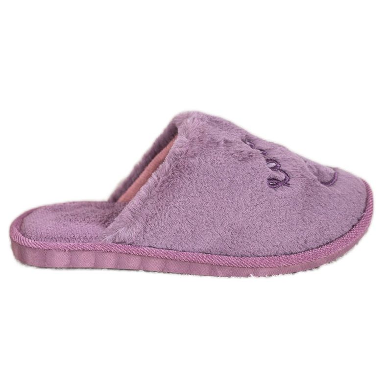 Bona Chaussons d'amour chauds violet Bona Chaussons d'amour chauds violet