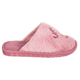 Bona Chaussons d'amour chauds rose