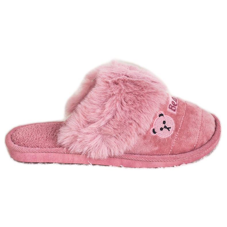 Bona Pantoufles Avec Fourrure D'ours rose Bona Pantoufles Avec Fourrure D'ours rose