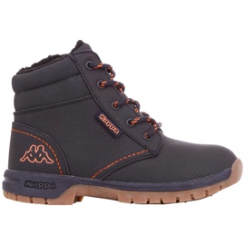 Kappa Cammy Fur T chaussures pour enfants noir et orange 260637T 6744