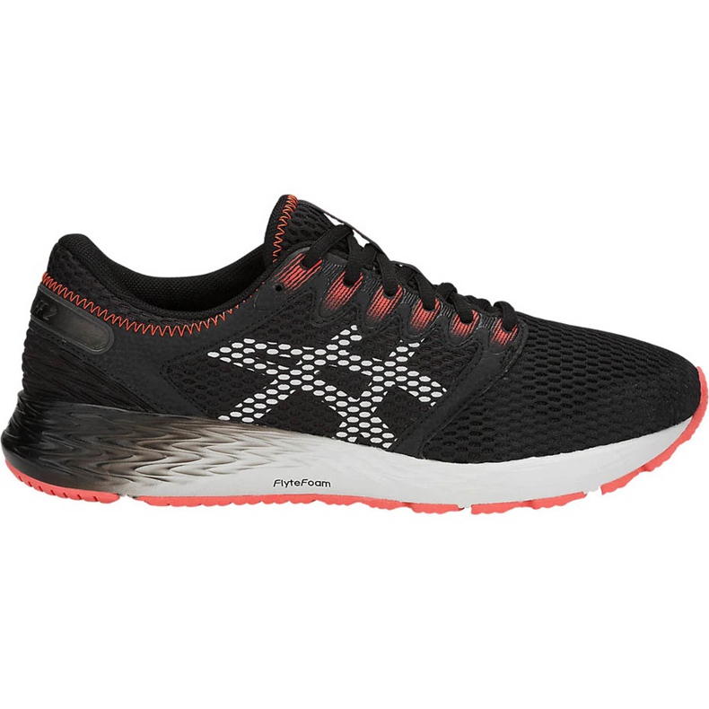 Chaussures de course pour hommes Asics Roadhawk Ff 2 noir et orange 1011A136 002 le noir