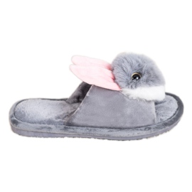 Bona Pantoufles lapin gris Bona Pantoufles lapin gris