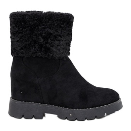 Bottines isolées en daim noir de Bodri