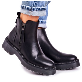 PJ1 Bottes Chaudes Femme Sur Une Semelle En Caoutchouc Black Moon Walk noir