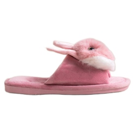 Bona Pantoufles lapin blanc rose