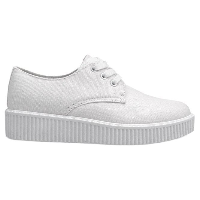 Bottes Creepers Sur Plateforme BK-15 Blanche