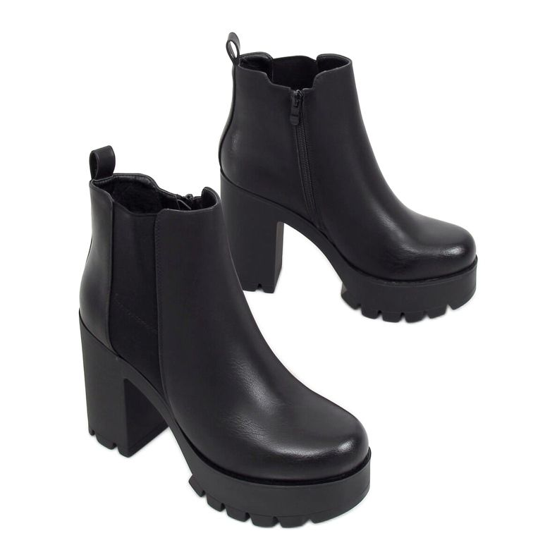 Noir RB40P Bottines compensées noires le noir