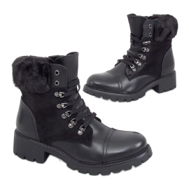 Noir Bottines à lacets 4063 Noir le noir