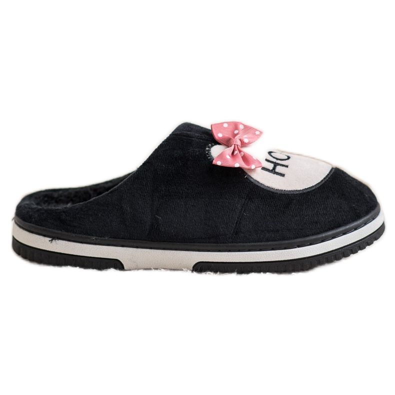 Bona Maison Pantoufles le noir