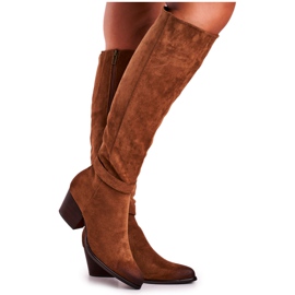 Vinceza Bottines Femme à Talon Daim Marron Nevermind brun