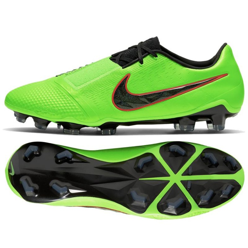 Nike Phantom Venom Elite Fg M AO7540 306 chaussures de football vert multicolore