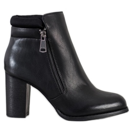 Super Mode Bottes classiques avec une fermeture éclair noir