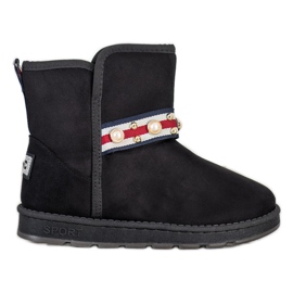 Bona Mukluki avec bande décorative noir