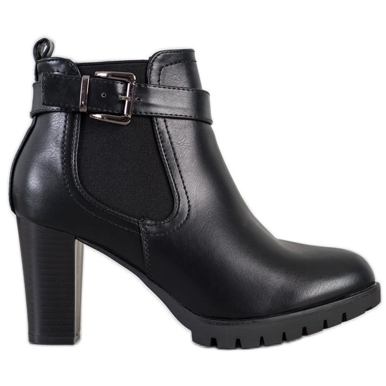 Queen Vivi Bottes confortables à talons hauts le noir
