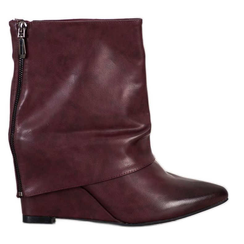 Sweet Shoes Bottes compensées à la mode rouge