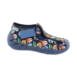 Befado chaussures pour enfants 190P101 marine bleu multicolore vert