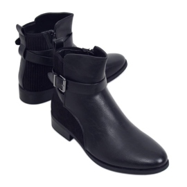 Bottines femme noires 1058 Noir le noir