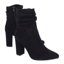 Bottines noires à talons WS005 Black Ii Genre