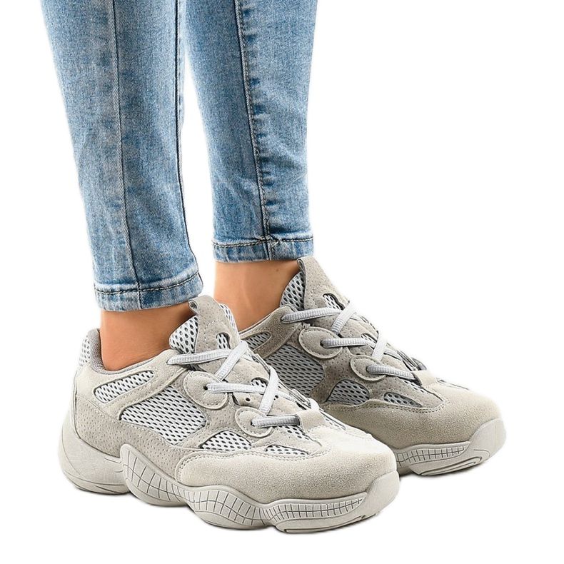 Chaussures de sport grises MS521-26 Chaussures de sport grises MS521-26