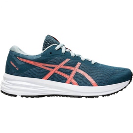 Chaussures de course Asics Patriot 12 Gs Jr 1014A139 400 bleu marine