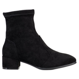 SHELOVET Bottes sur un poste bas le noir