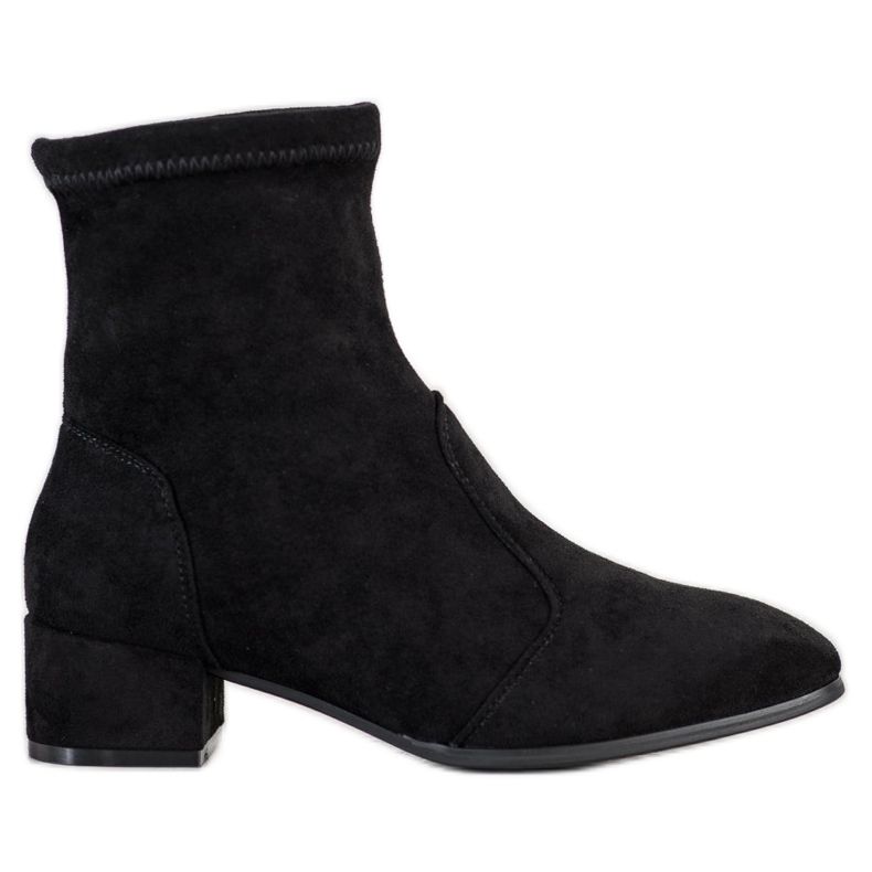 SHELOVET Bottes sur un poste bas le noir