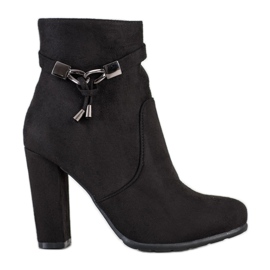 Abloom Bottines en daim élégantes le noir
