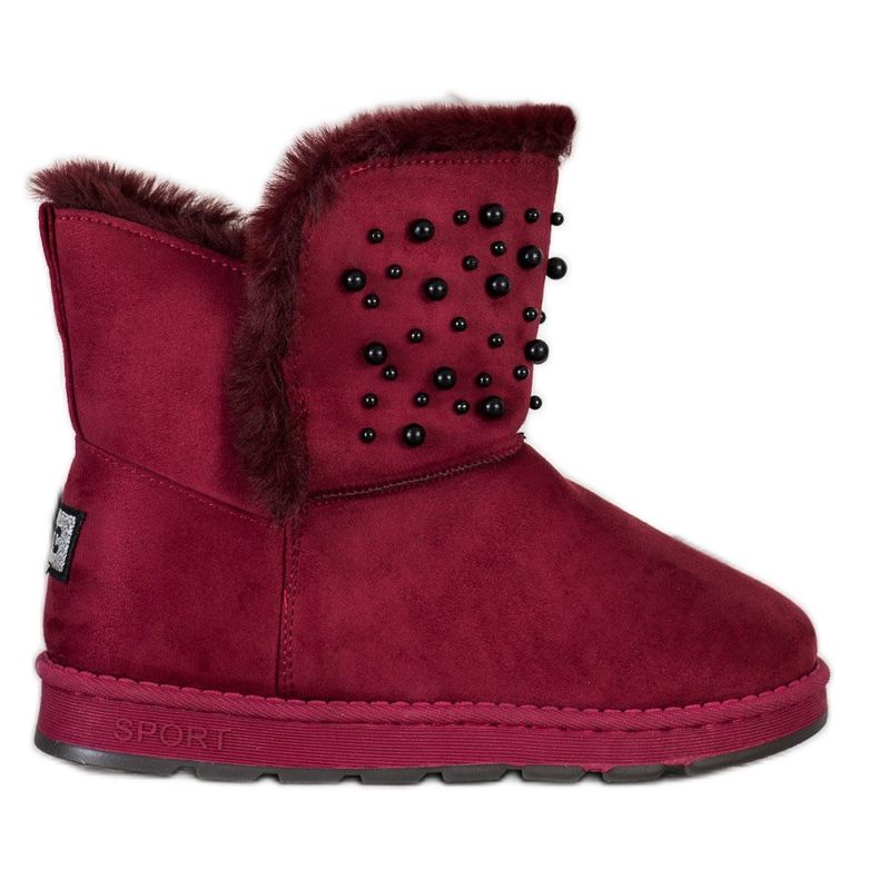 Bona Mukluki avec des perles rouge