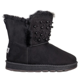 Bona Mukluki avec des perles noir