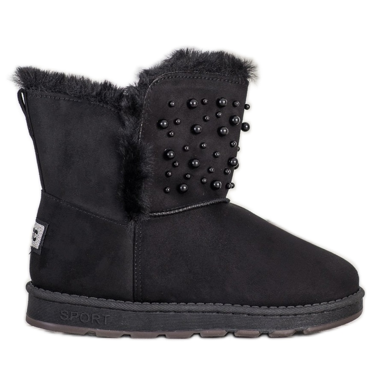 Bona Mukluki avec des perles le noir