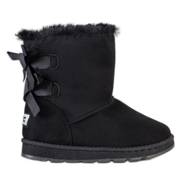 Bona Mukluki noir avec nœuds