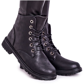 Bottes de travail pour femmes réchauffées avec de la fourrure Noir Mia le noir