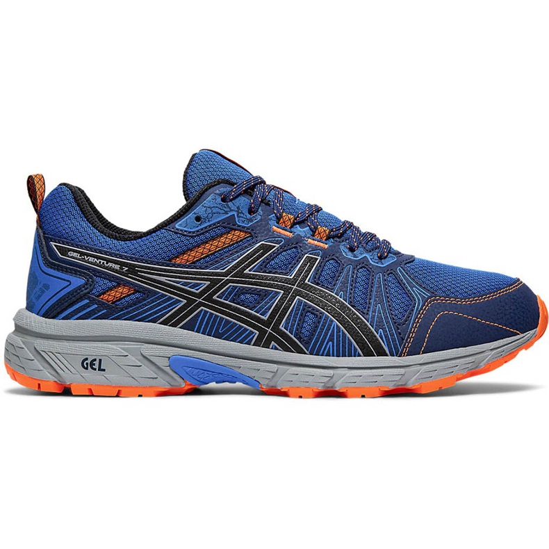 Chaussures de course Asics Gel Venture 7 pour hommes bleu-orange 1011A560 400