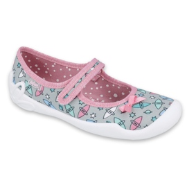 Befado chaussures pour enfants 114Y409 bleu rose gris
