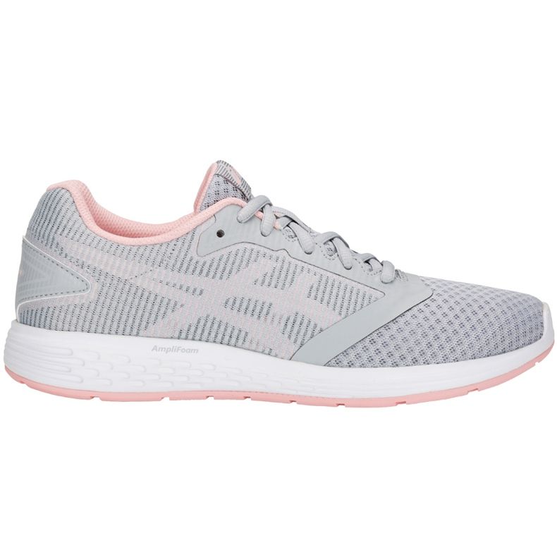 Asics Patriot 10 1012A117 020 chaussures de course rose gris Asics Patriot 10 1012A117 020 chaussures de course rose gris
