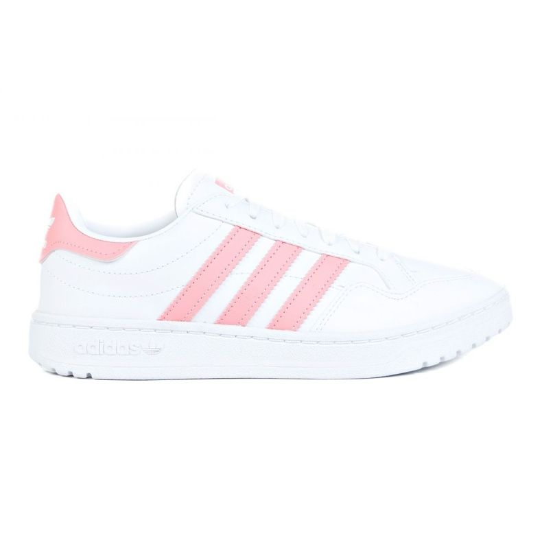 Chaussures Adidas Team Court Jr EG9089 blanche le noir Chaussures Adidas Team Court Jr EG9089 blanche le noir