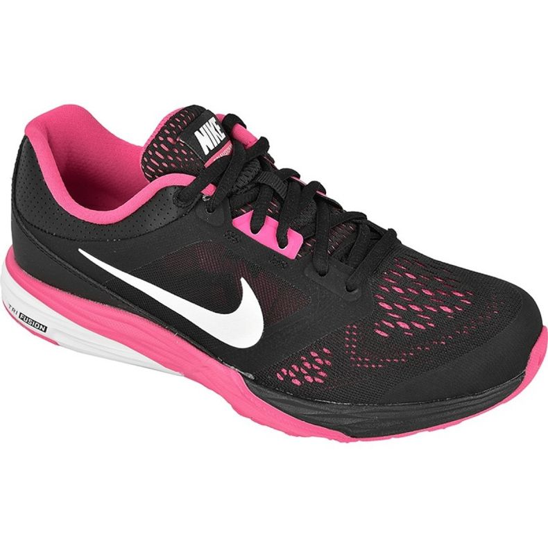 Chaussure de course Nike Tri Fusion Run W 749176-001 le noir rose
