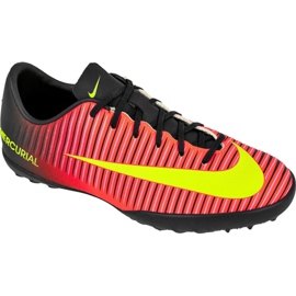 Chaussure de football Nike Mercurial Vapor Xi Tf Jr 831949-870 multicolore rouge
