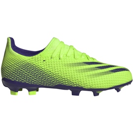 Chaussures de football Adidas X Ghosted.3 Fg Junior vert EG8212
