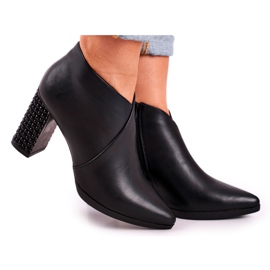 Bottes pour femmes sur le poteau Sergio Leone noir BT497