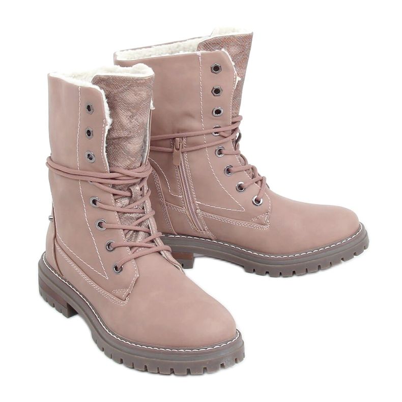 Chaussures à lacets roses 4667 Rose Chaussures à lacets roses 4667 Rose