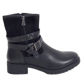 Bottes militaires noires pour femmes 267 Noir