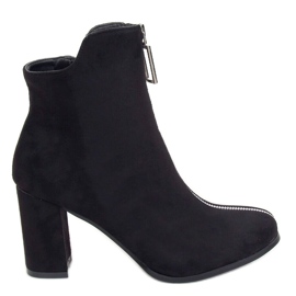 Bottines à talons noires 0-320 Noir le noir