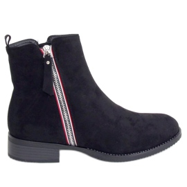 Noir Bottes noires pour femmes 168-287 Noir
