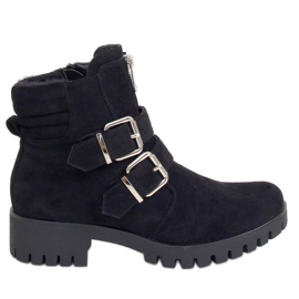 Black XJ-30 Bottes noires sur le protecteur le noir