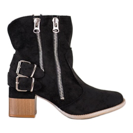 Bella Paris Bottines à la mode noires le noir